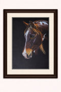 Spirit of the Wild Horse Art Print-Hand Drawn Coloured Pencil Illustration Hand and Heart Art Studio
